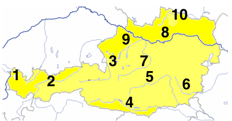 Landkarte Österreich Österreich Test