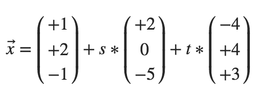 Parameterdarstellung im Raum Ü2b