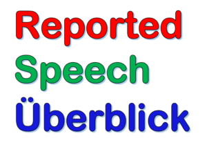 Reported Speech | Bildung und Anwendung