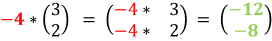 Multiplikation von Skalar und Vektor Beispiel 2