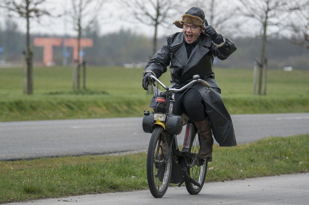 Höhe einer Rate Moped