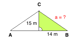 Pythagoras gleichschenkliges Dreieck Hypotenuse a