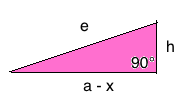 Pythagoras gleichschenkliges Trapez 2. Teildreieck