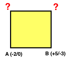 Vektoren Quadrat Koordinaten bestimmen 1