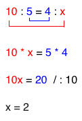 Mathematik Proportionen Beispiel