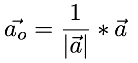 Einheitsvektor im Raum Formel