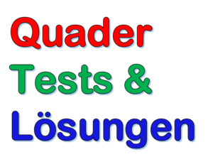 Quader Formeln bestimmen | Test