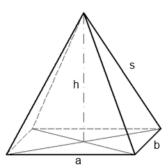 Formelsammlung rechteckige Pyramide 2
