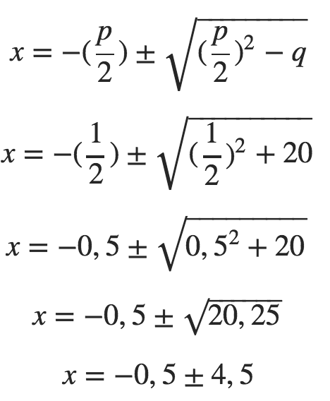 pq-Formel Beispiel 