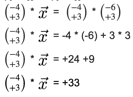 Normalvektorform der Geradengleichung Beispiel 2