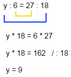 Proportionen (Verhältnisgleichungen) Übung 2 - Berechnung y