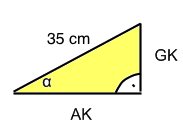 Winkelfunktionen rechtwinkliges Dreieck Übung 4