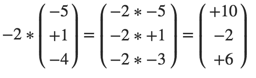 Multiplikation Skalar und Vektor im Raum Beispiel 2