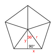 Winkelfunktionen Regelmäßiges Fünfeck