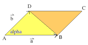Parallelogramm Flächeninhalt mit Normalvektor 1