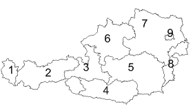 Österreich 9 Bundesländer