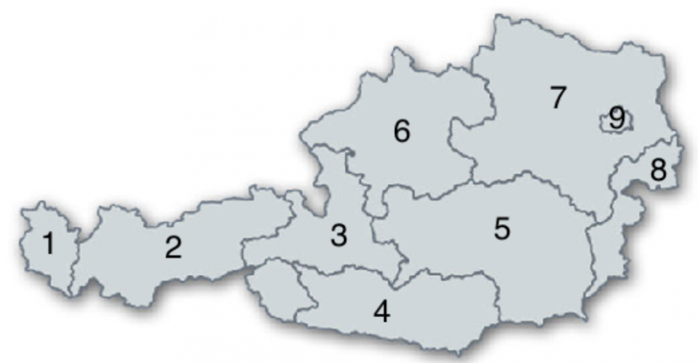 VS Österreich 9 Bundesländer