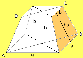 Quadratischer Pyramidenstumpf Formelsammlung
