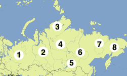 Russland Großlandschaften Übung