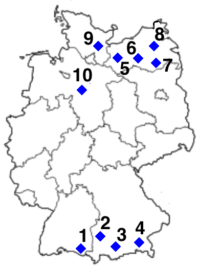 Deutschland Seen | Kartenübung
