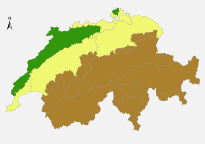 Grossregionen der Schweiz
