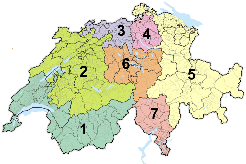 Schweiz Grossregionen Übung