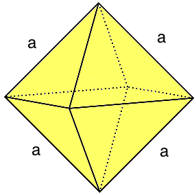 Oktaeder Volumen und Oberfläche |  Übung 1