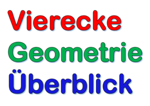 Geometrie Vierecke | Seiten, Winkel & Symmetrie