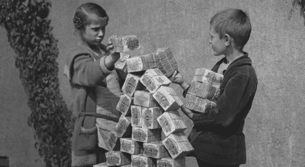 Österreich Hyperinflation und Notgeld 1922 Übung