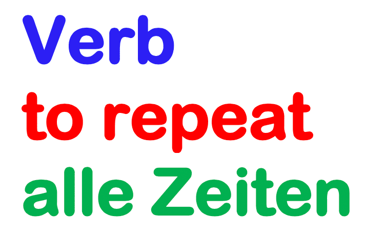 englisch verb to repeat