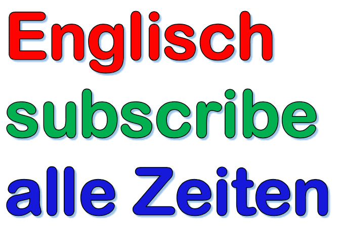 Englisch Verb to subscribe