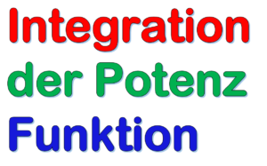 Integration der Potenzfunktion Übung 3