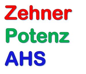 Zehnerpotenz AHS Bezeichnungen