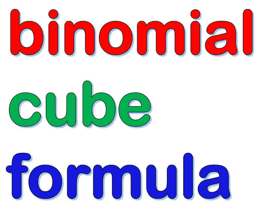 Binomial Cube Formula Problem 1